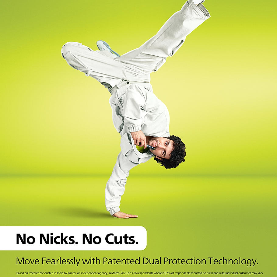 Philips OneBlade - | Hybrid Trimmer and Shaver with Dual Protection Technology | Most Skin Friendly Trim | QP1424/10