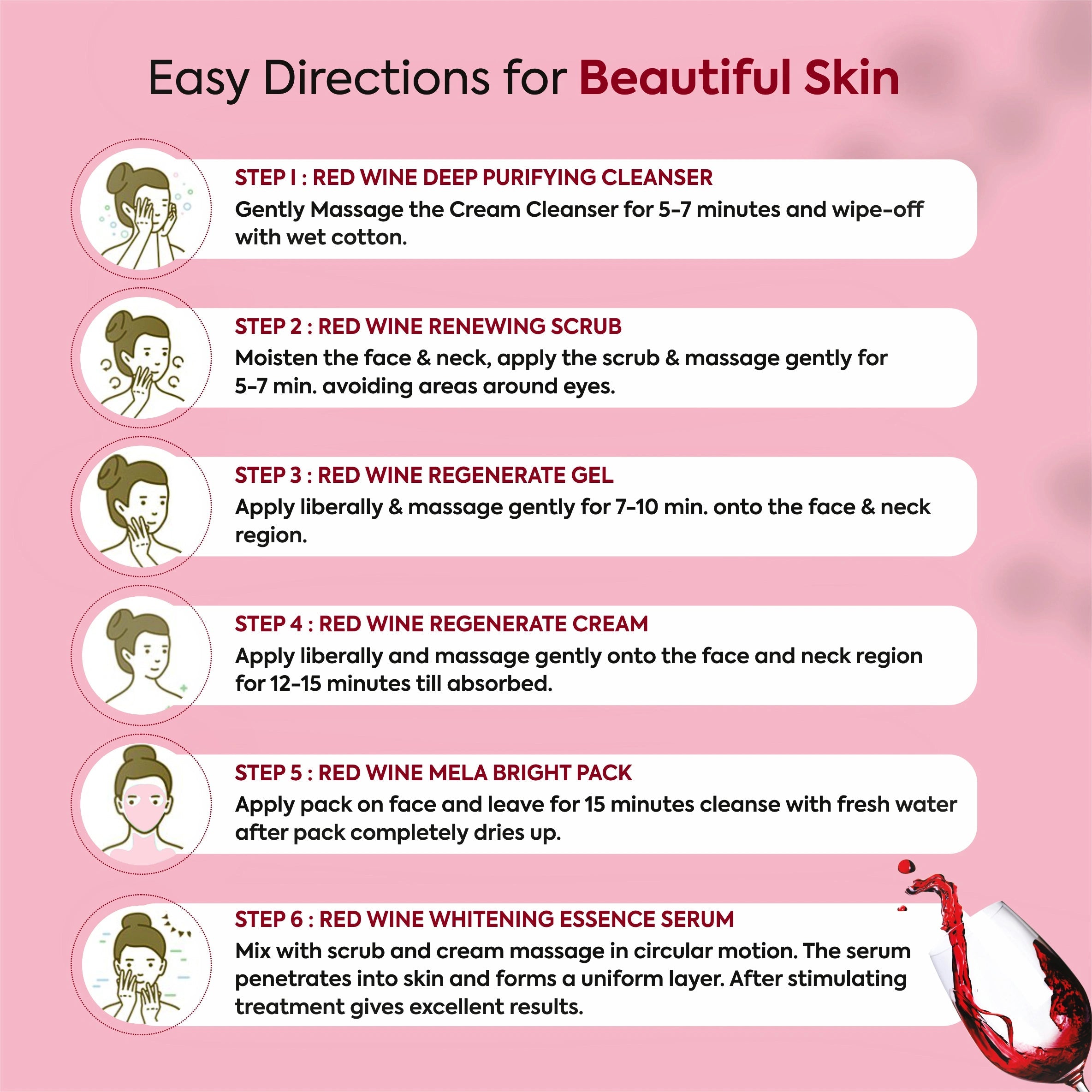 fyc-professional-red-wine-skin-firming-tightening-facial-kit-260g - Image 3 - Buy from Indicrest