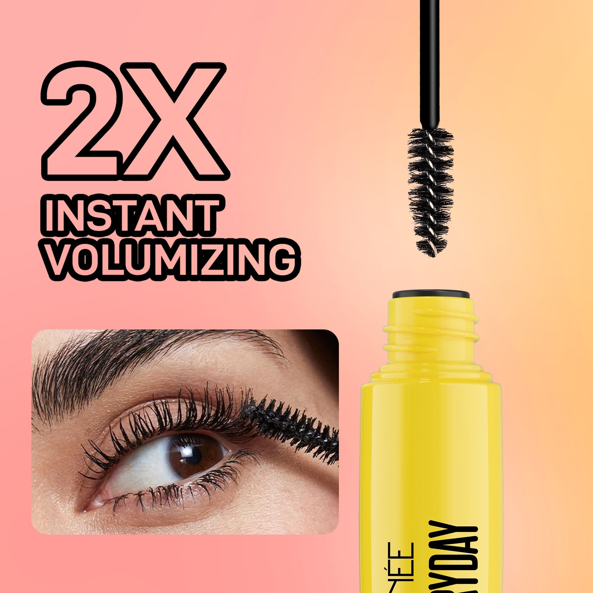 RENEE Everyday 2X Instant Volumizing Waterproof Mascara, 15 ml