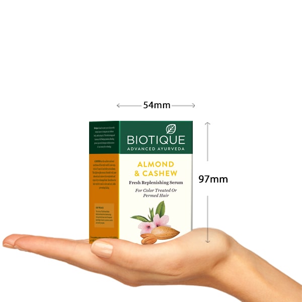 Biotique Almond & Cashew Colour Protect Hair Serum, 40ml - Image 3 - Buy from Indicrest