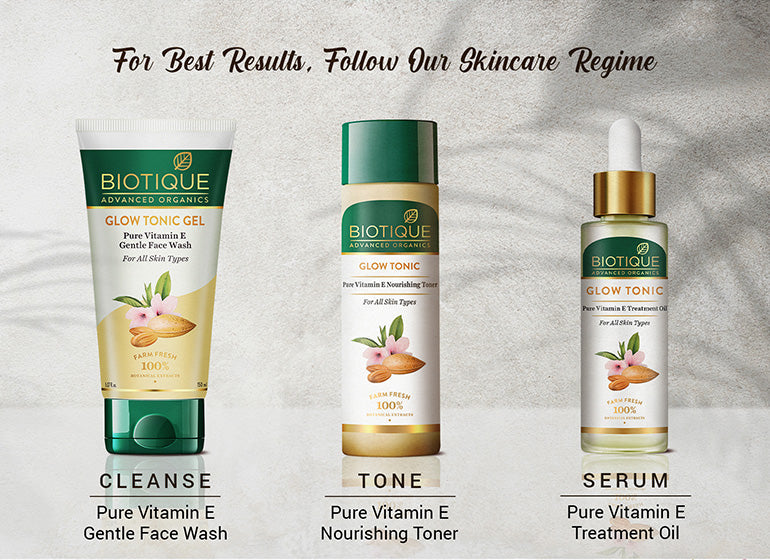 Biotique Glow Tonic Gel Pure Vitamin E Gentle Face Wash, 150ml - Image 7 - Buy from Indicrest