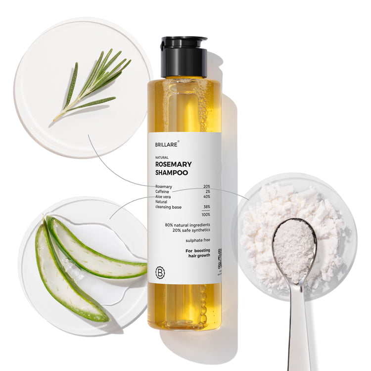 Brillare Rosemary Shampoo for Visible Hair Growth, 200ml - Buy from Indicrest