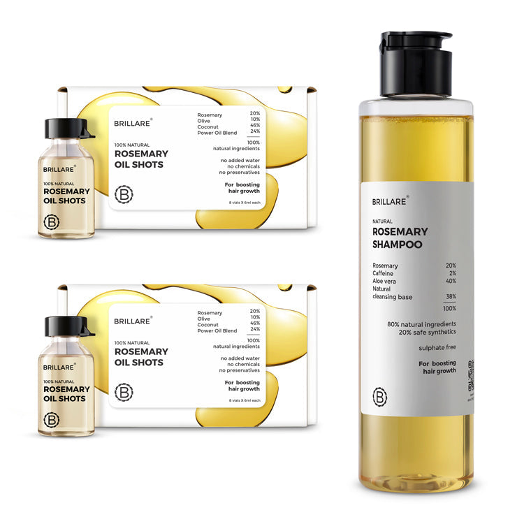 Brillare Rosemary Shampoo for Visible Hair Growth, 200ml - Image 7 - Buy from Indicrest