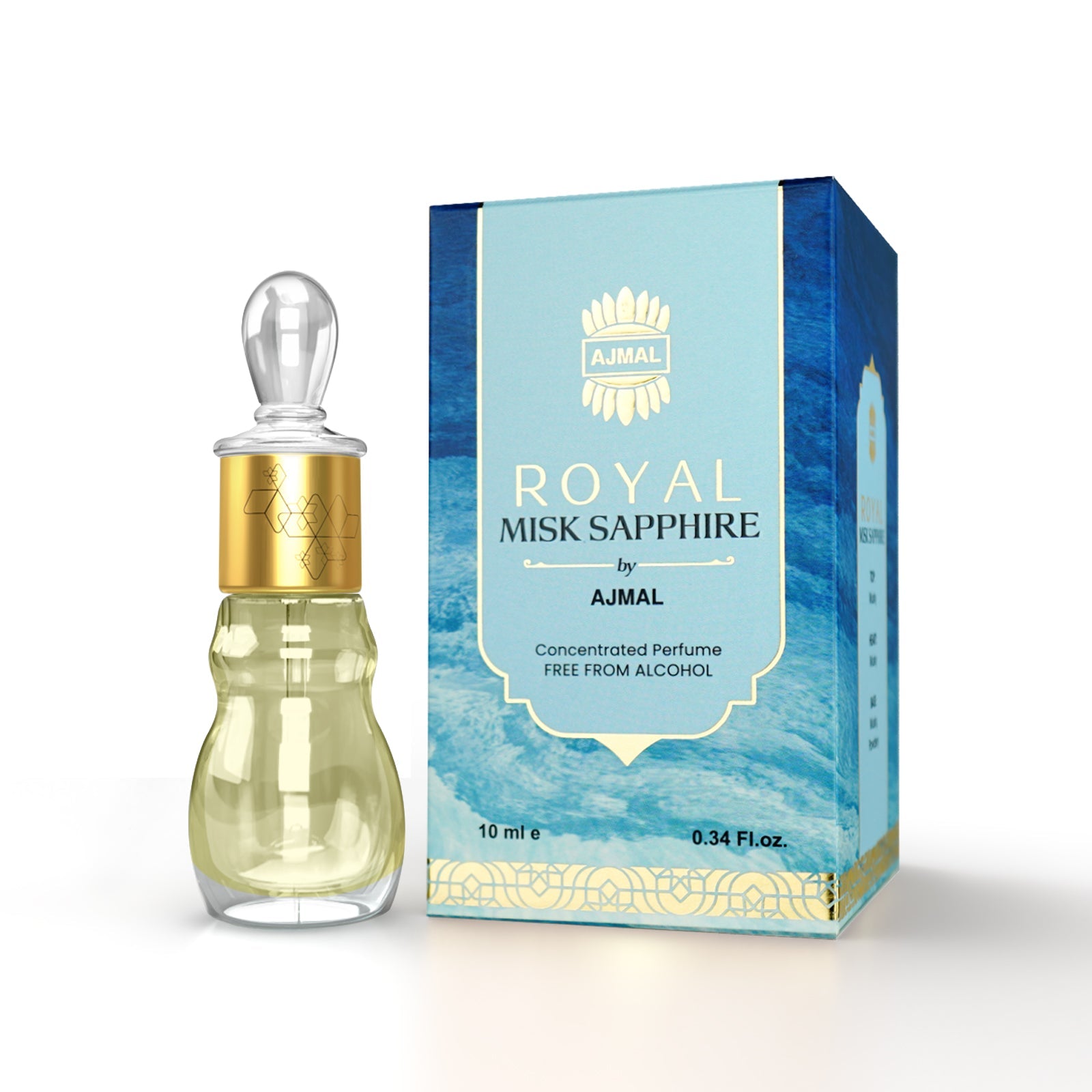 ROYAL-MISK-SAPPHIRE Non-Alcoholic Attar 10ML for Unisex - Buy from Indicrest