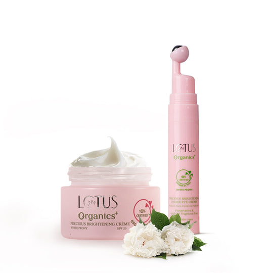 Lotus Herbals Precious Brightening Radiant Beauty Combo, 50g + 15ml