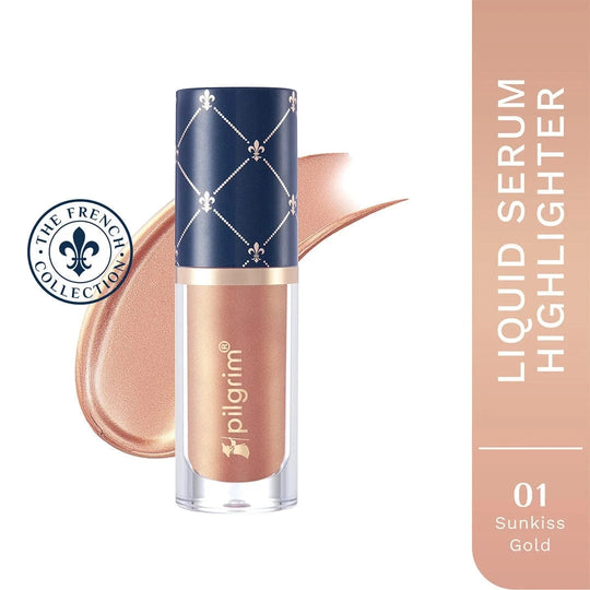 Pilgrim The French Collection Liquid Serum Highlighter, Sunkiss Gold - 01 - Buy from Indicrest