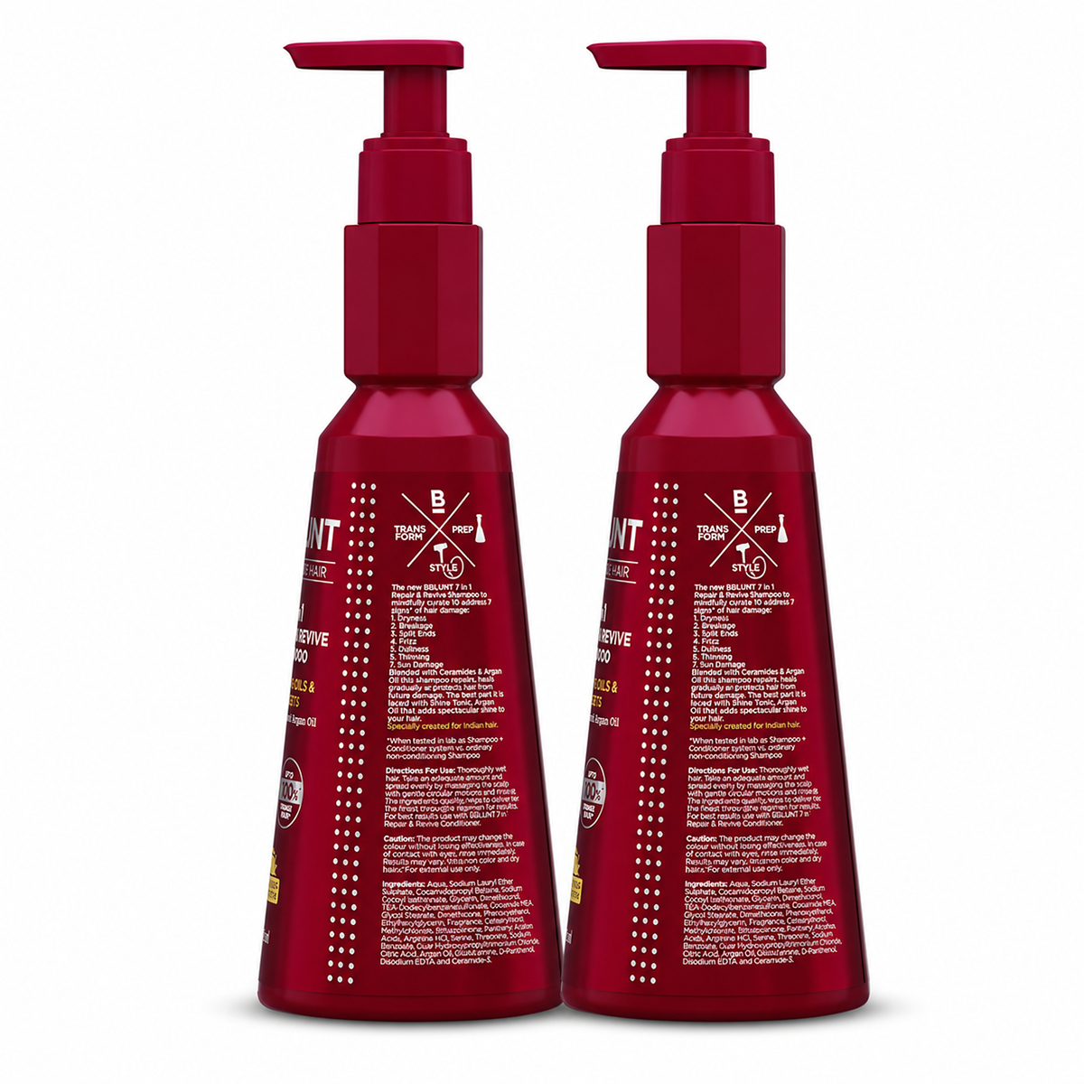 Bblunt 7 in 1 Repair & Revive Shampoo for Upto 100% Damage Repair, 300ml, Pack of 3 X 300ml - Image 12 - Buy from Indicrest
