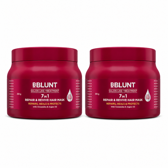 Bblunt 7 in 1 Repair & Revive Hair Mask for Upto 100% Damage Repair, 250g, Pack of 2 X 250g - Buy from Indicrest