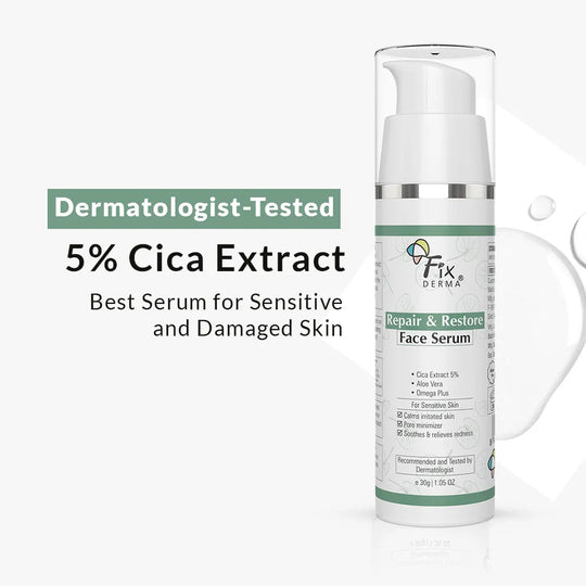 Fixderma Repair and Restore Face Serum | Soothing Serum to Repair Damaged Skin Barrier, 30g - Buy from Indicrest