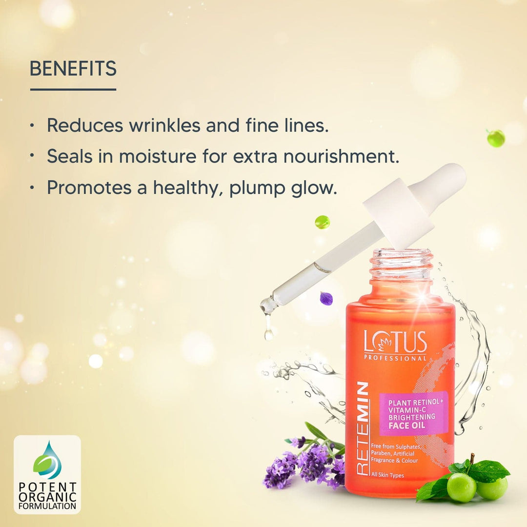 lotus-professional-retemin-plant-retinol-vitamin-c-brightening-facial-oil-28ml - Image 4 - Buy from Indicrest