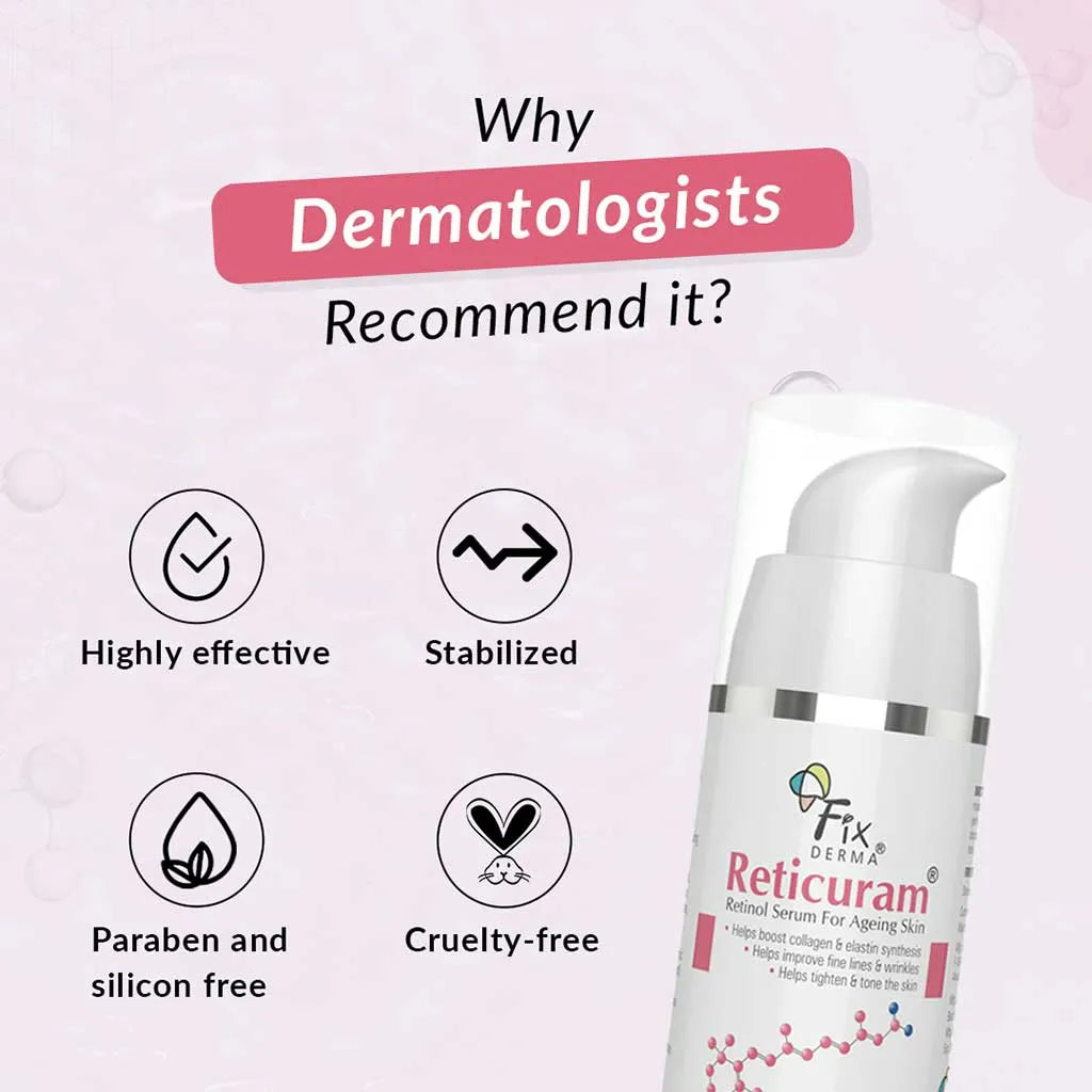 Fixderma Reticuram Serum | Next Generation Retinol Therapy for Aging Skin, 15ml - Image 5 - Buy from Indicrest