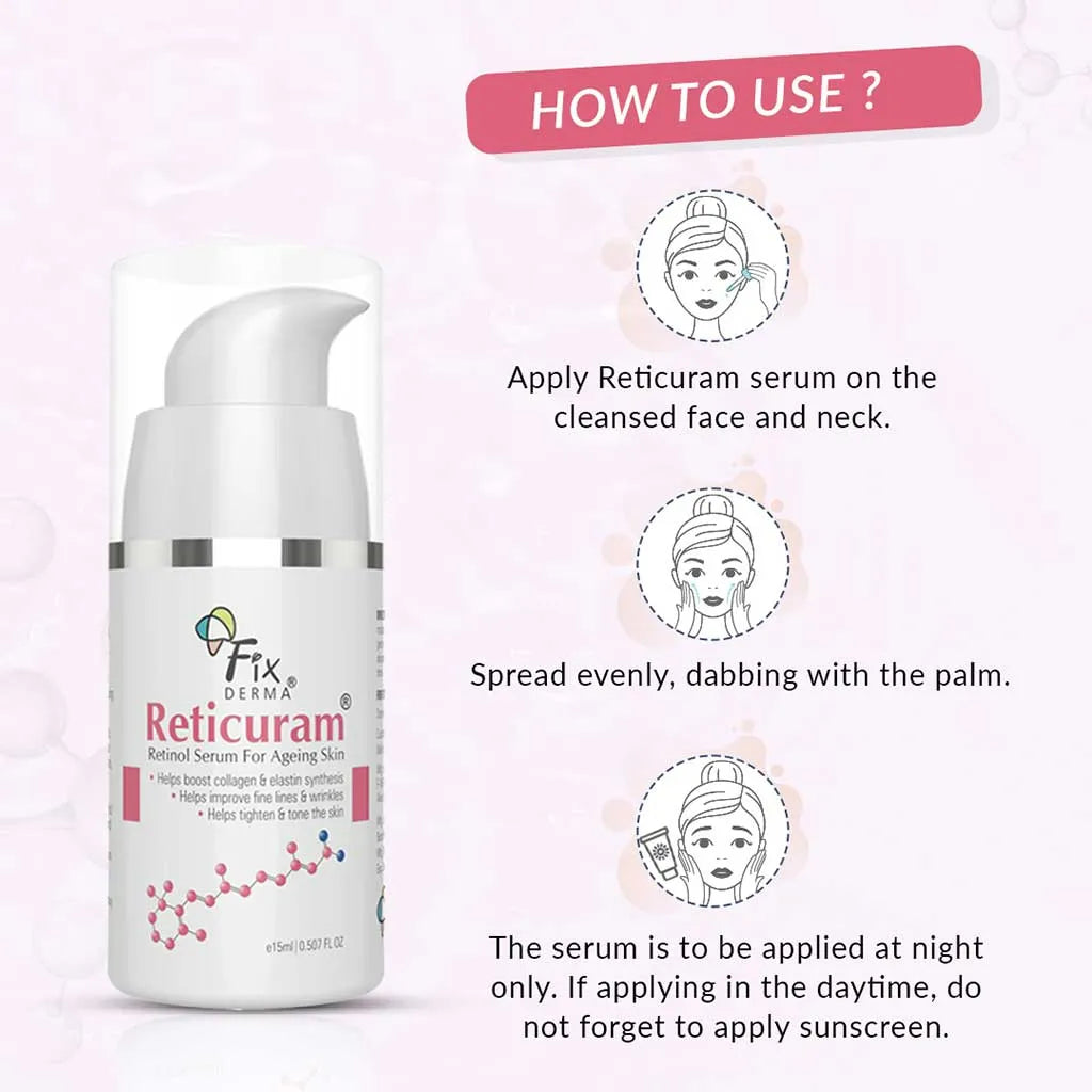 Fixderma Reticuram Serum | Next Generation Retinol Therapy for Aging Skin, 15ml - Image 7 - Buy from Indicrest