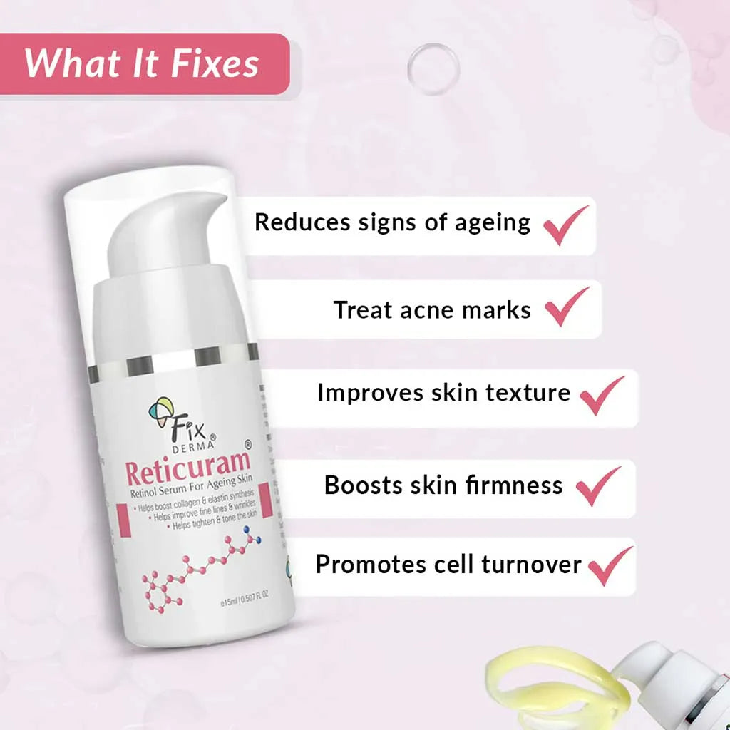 Fixderma Anti Ageing Kit | A Dual-Action Regimen to Minimize Open Pores, Face Cleanser 75ml + Serum 15ml - Image 5 - Buy from Indicrest
