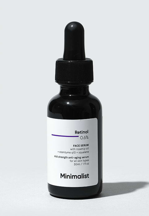 Minimalist Retinol 0.6% Face Serum For Medium strength Retinol mula  fading fine lines &amp; wrinkles, 30ml - Buy from Indicrest