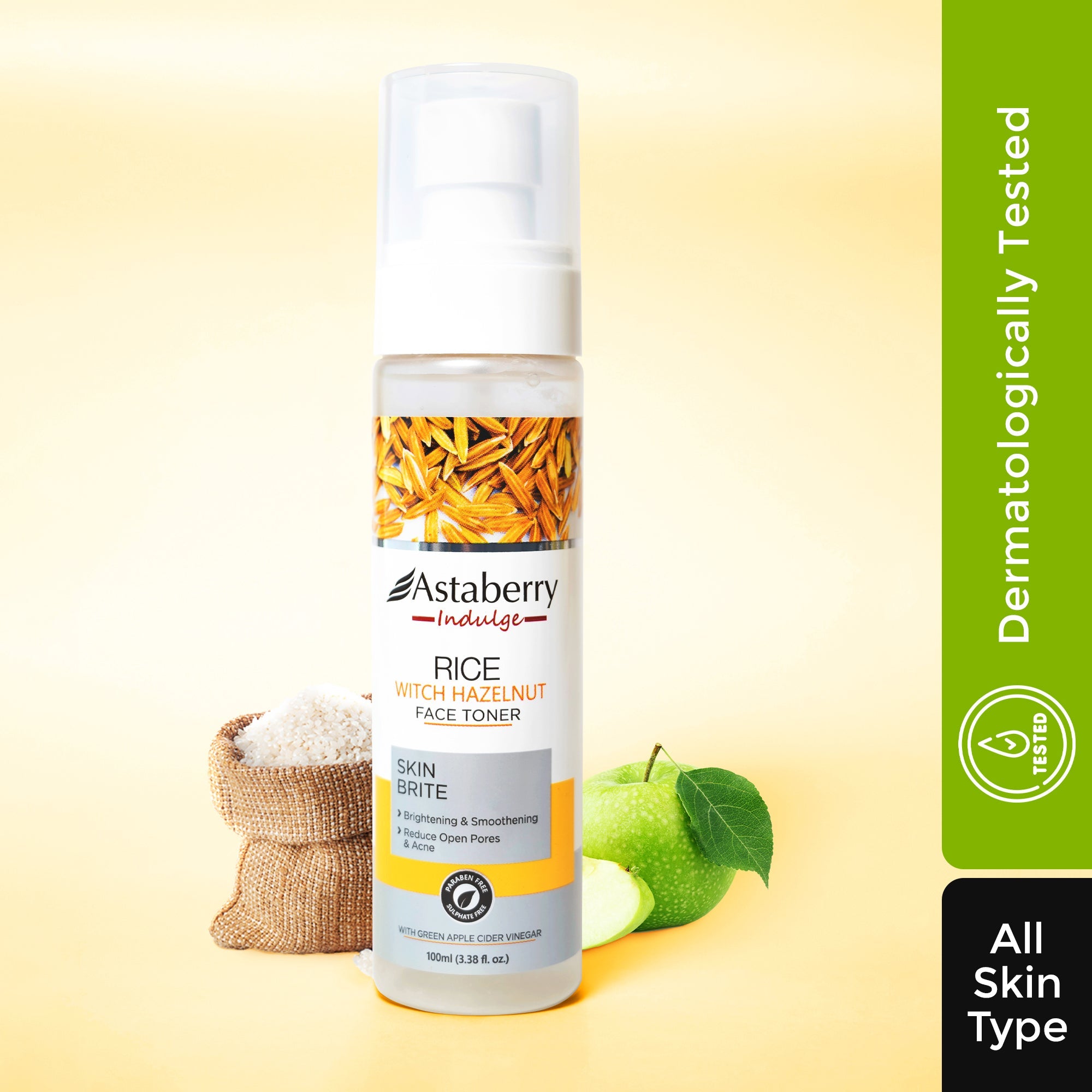 Astaberry Rice Witch Hazel Face Toner for Glowing Skin - 100ML - Buy from Indicrest