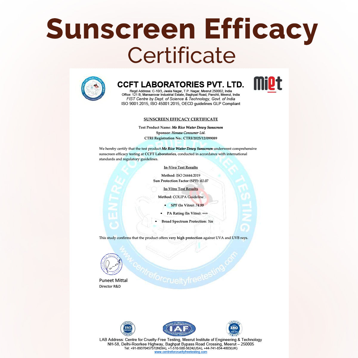 Mamaearth Rice Water Dewy Sunscreen with SPF 50 & PA++++ 50g - Image 8 - Buy from Indicrest