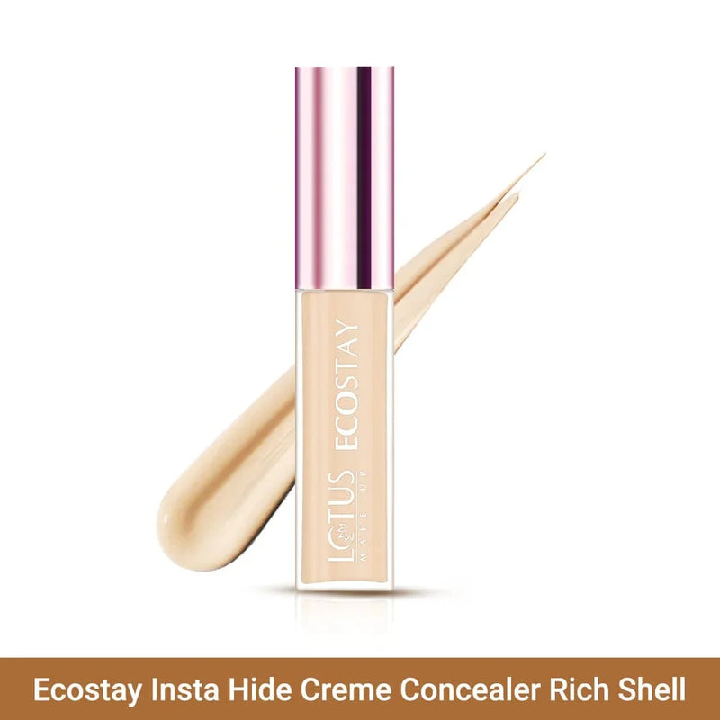 Lotus Herbals Ecostay Insta Hide Creme Concealer, Concealer Royal Ivory, 7g