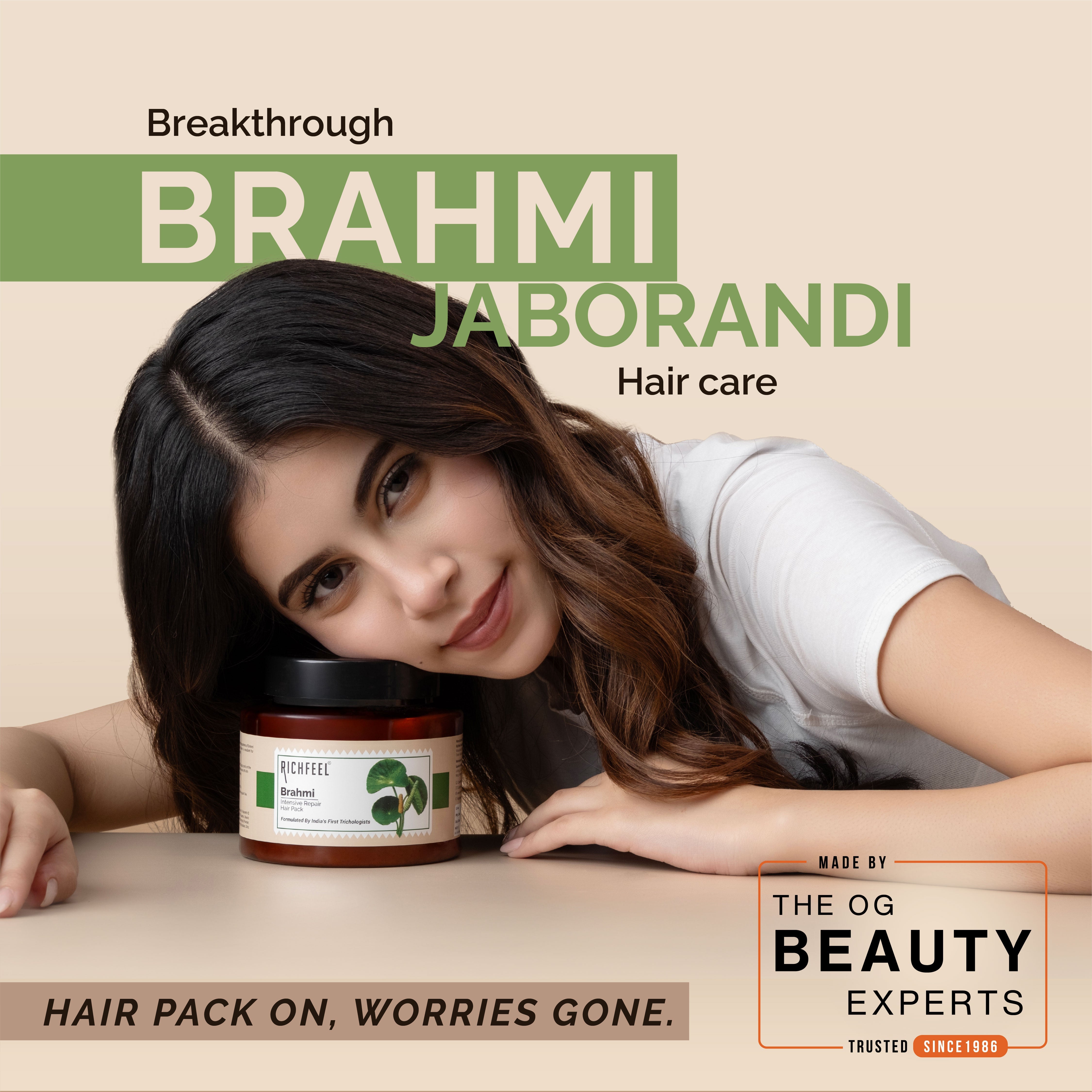 Richfeell Brahmi Intensive Repair Hair Pack 100 g - Image 3 - Buy from Indicrest