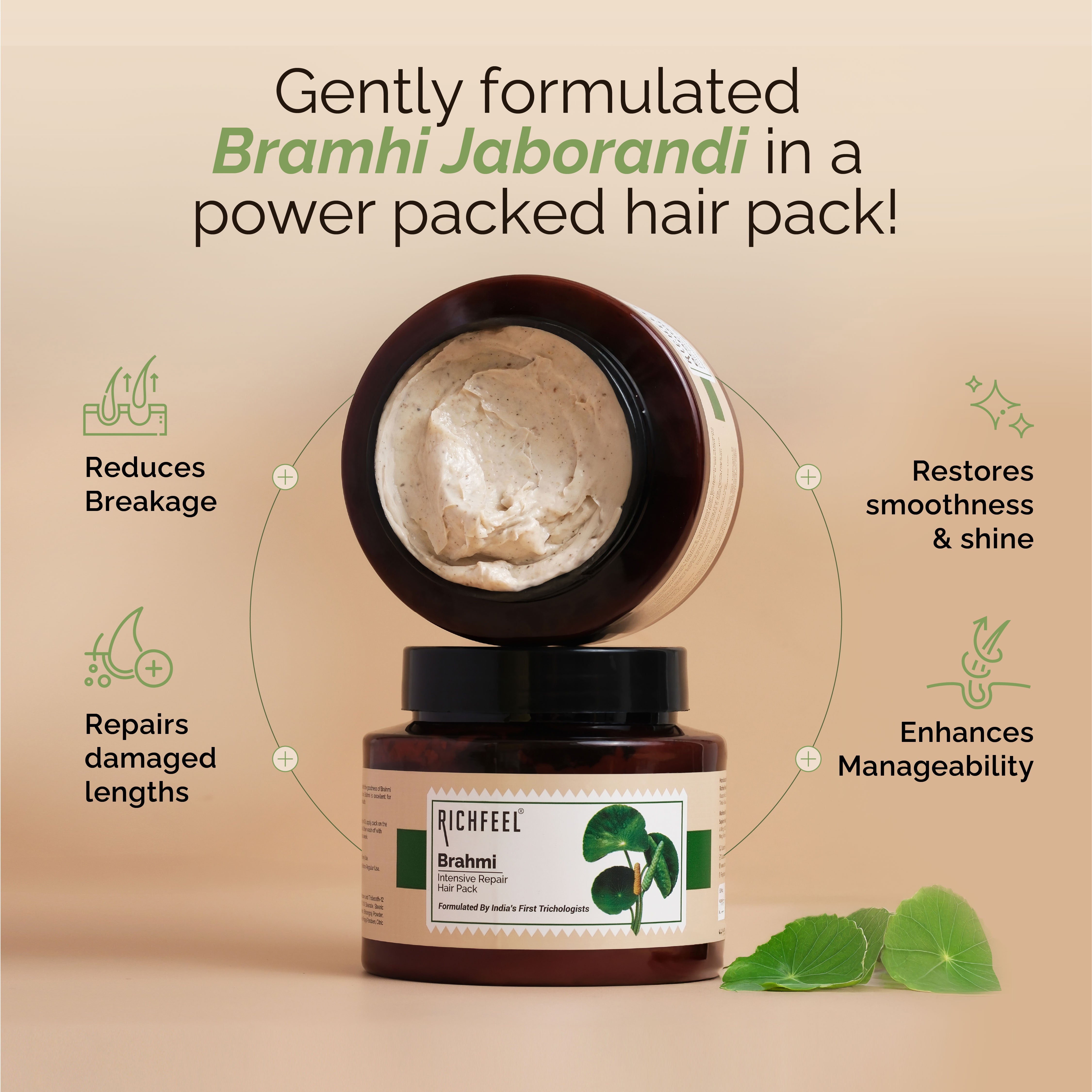 Richfeell Brahmi Hair Pack 500 g - Image 6 - Buy from Indicrest