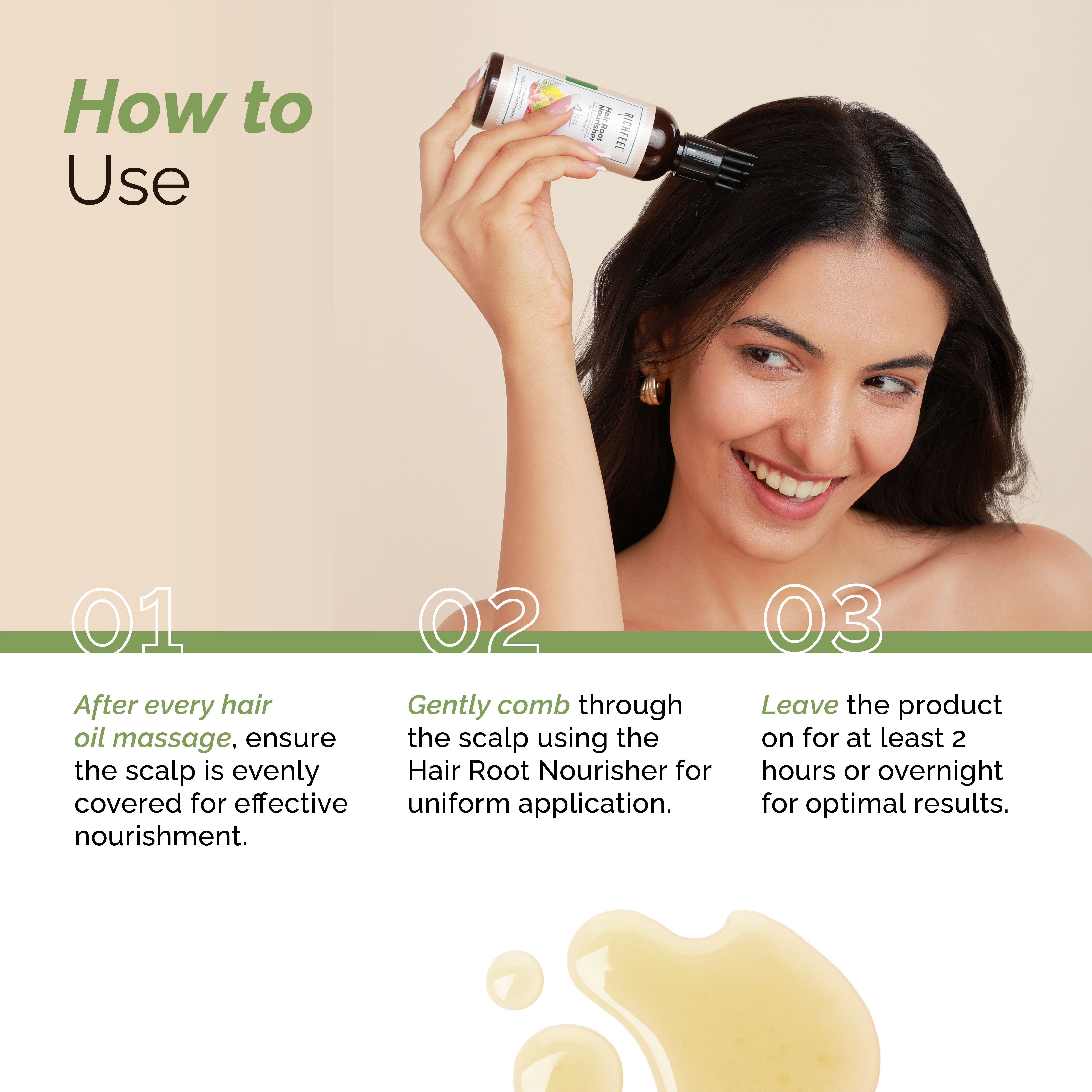 Richfeell Hair Root Nourisher / Tonic 80 ml - Image 7 - Buy from Indicrest