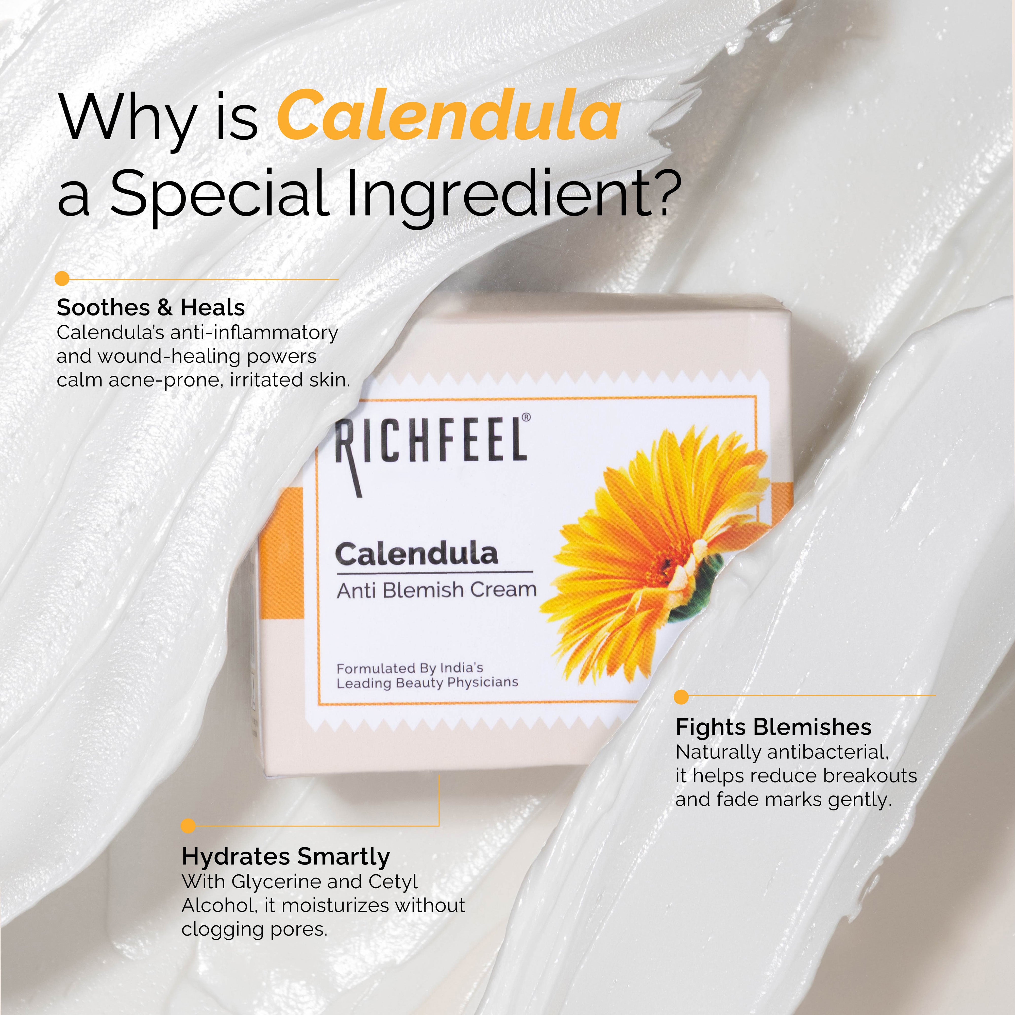 Richfeell Calendula Anti Blemish Cream 50 g - Image 4 - Buy from Indicrest
