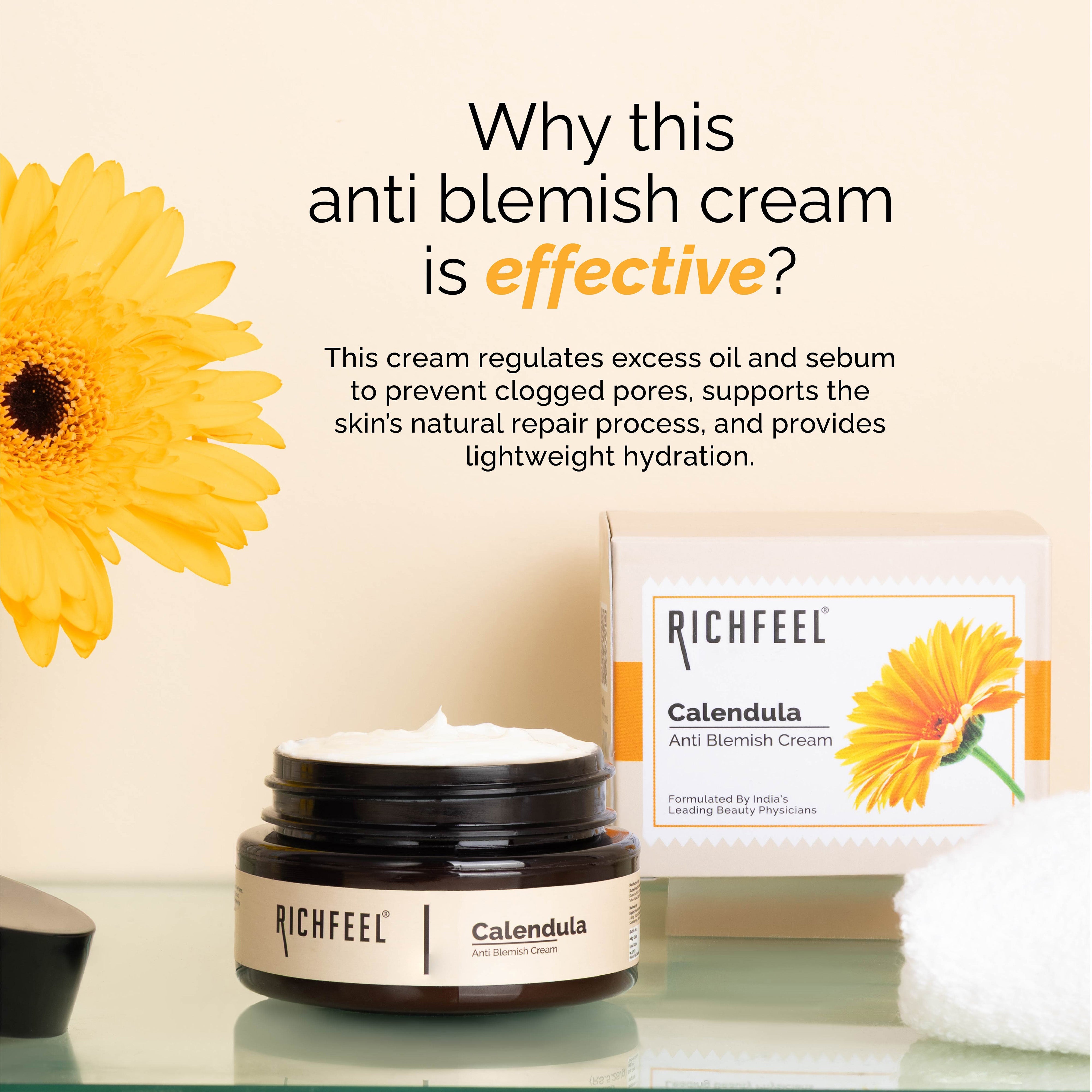 Richfeell Calendula Anti Blemish Cream 50 g - Image 7 - Buy from Indicrest