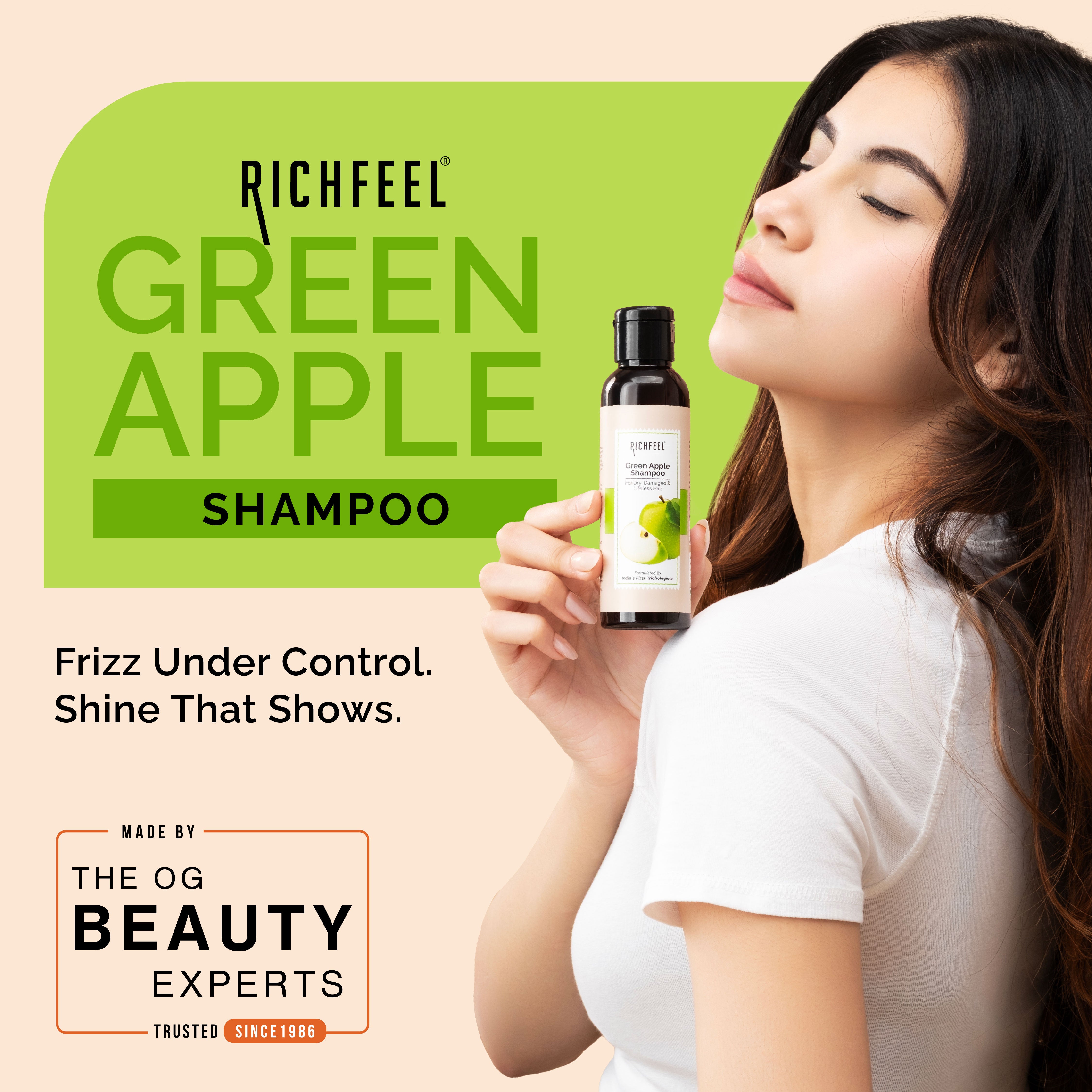 Richfeell Green Apple Shampoo 100 ml - Image 3 - Buy from Indicrest