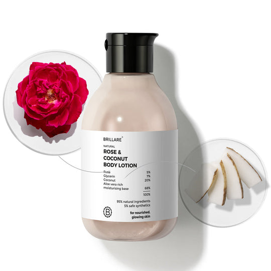 Brillare Rose & Coconut Body Lotion, 200ml - Buy from Indicrest