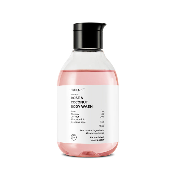 Brillare Rose & Coconut Body Wash, 200ml - Image 6 - Buy from Indicrest