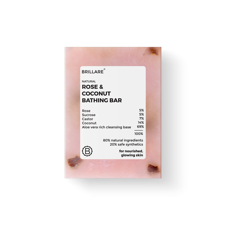 Brillare Rose & Coconut Bathing Bar, 75g - Buy from Indicrest