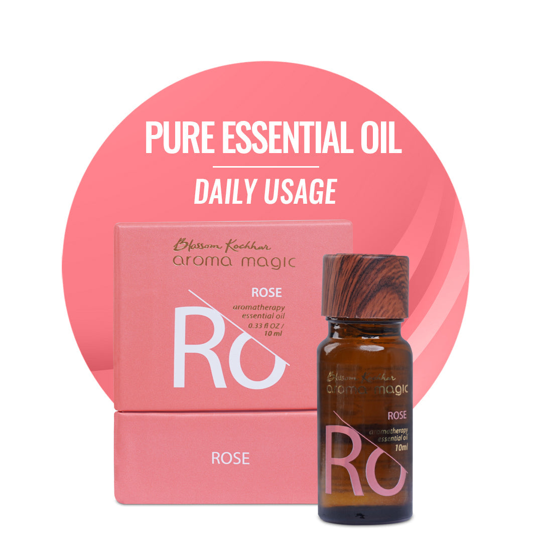 Aroma Magic Rose Essential Oil For Skin Toning, Stress & Muscle Relief, 10ml - Image 2 - Buy from Indicrest