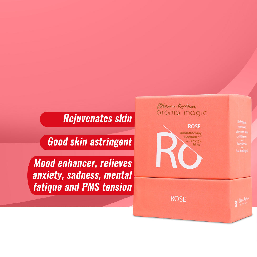 Aroma Magic Rose Essential Oil For Skin Toning, Stress & Muscle Relief, 10ml - Image 3 - Buy from Indicrest