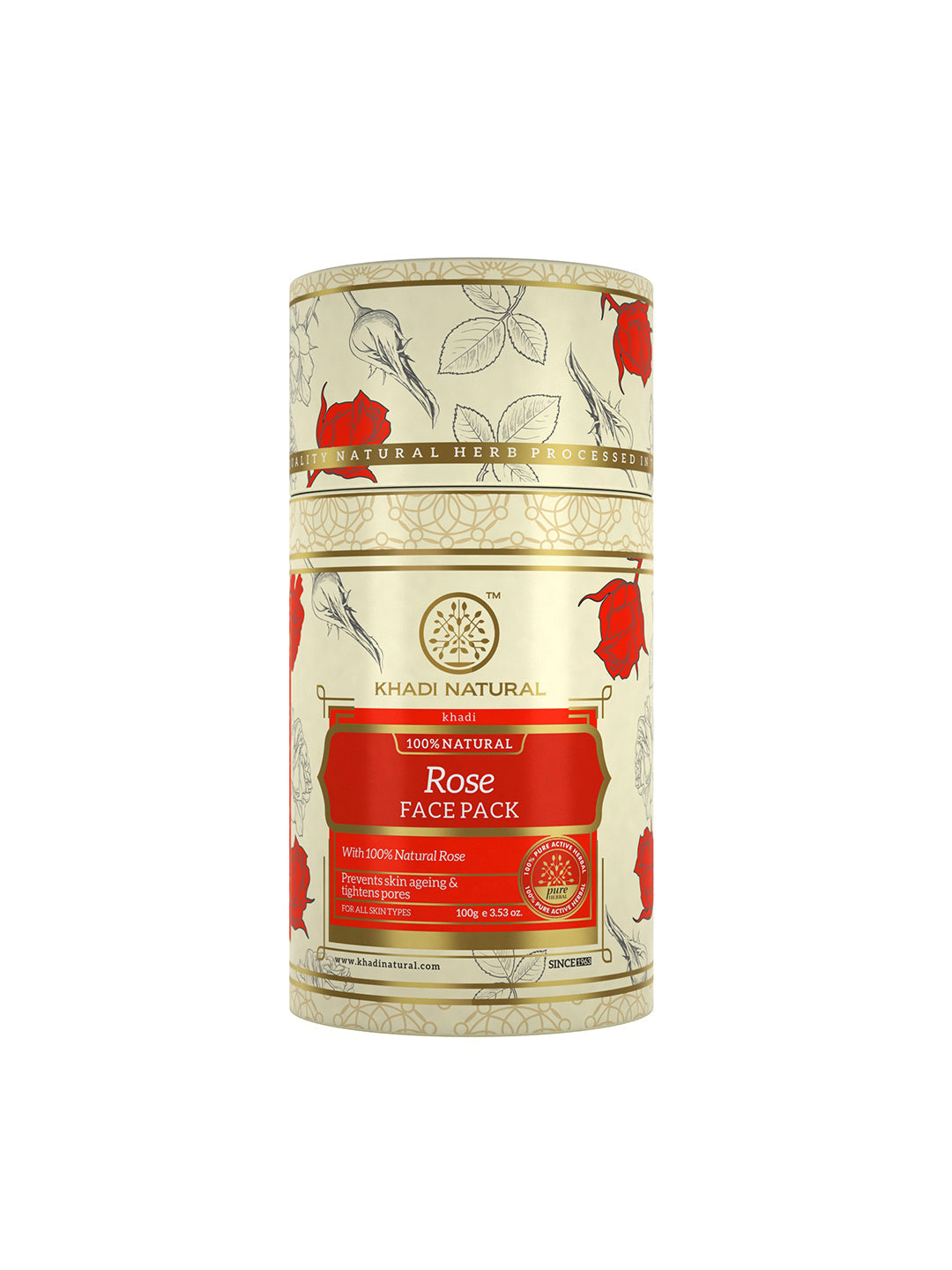 Khadi Natural Rose Face Pack - 100gm - Buy from Indicrest