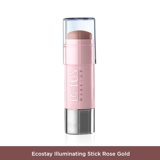 Lotus Herbals Ecostay Illuminating Stick, Rosegold, 6.5g