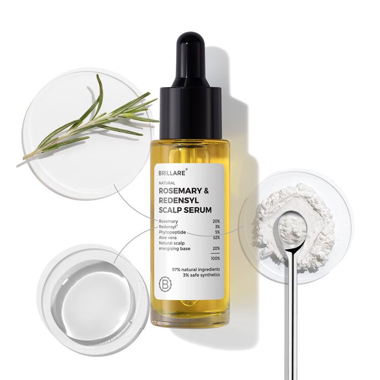Brillare Rosemary & Redensyl Scalp Serum For Hair Growth, 30ml - Buy from Indicrest