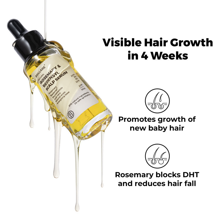 Brillare Rosemary & Redensyl Scalp Serum For Hair Growth, 30ml - Image 2 - Buy from Indicrest