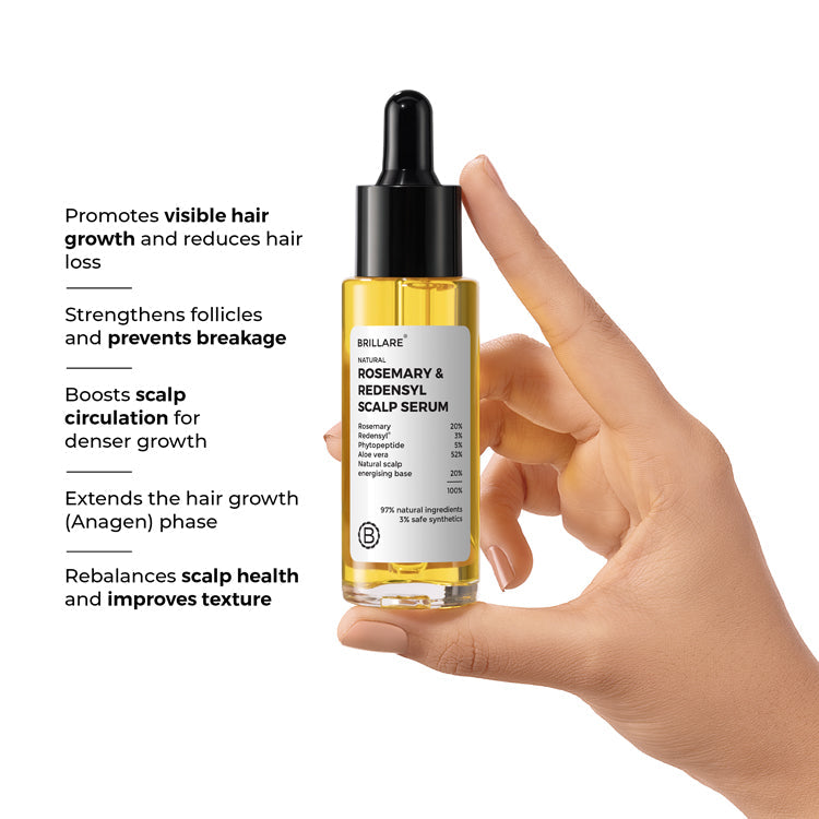 Brillare Rosemary & Redensyl Scalp Serum For Hair Growth, 30ml - Image 3 - Buy from Indicrest