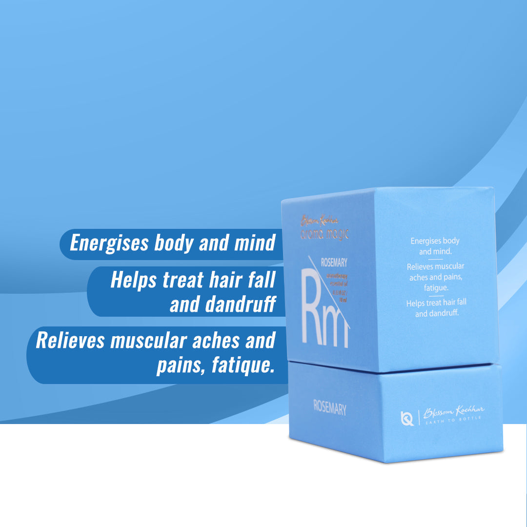 Aroma Magic Rosemary Essential Oil - Relieves Fatigue & Promote Hair Growth, 10ml - Image 2 - Buy from Indicrest