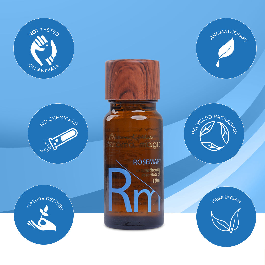 Aroma Magic Rosemary Essential Oil - Relieves Fatigue & Promote Hair Growth, 10ml - Image 5 - Buy from Indicrest