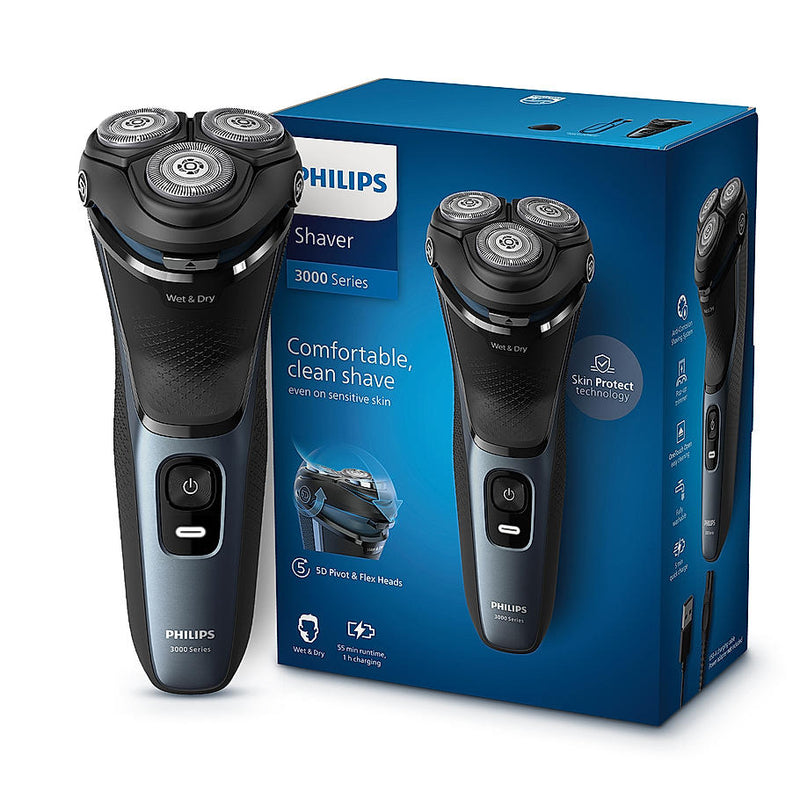 Philips Electric Shaver for Men-| SkinProtect Technology, Wet and Dry Shave | 5D Floating Heads | 27 Self Sharpening Blades | Pop up Trimmer | Cordless | Waterproof | S3144/03 Buy at Indicrest