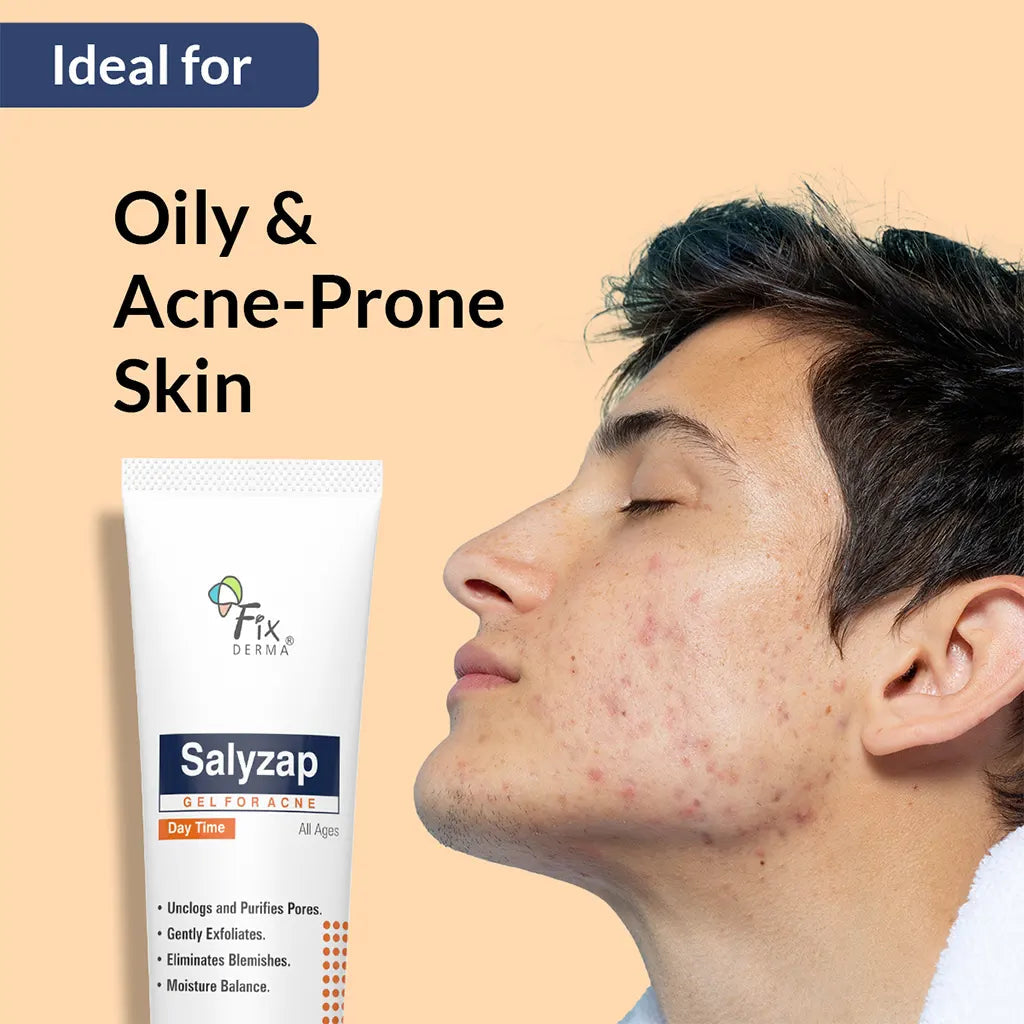 Fixderma Salyzap Day Time Gel | A Step-Ahead Formulation for Acne-Prone Skin, 20g - Image 3 - Buy from Indicrest