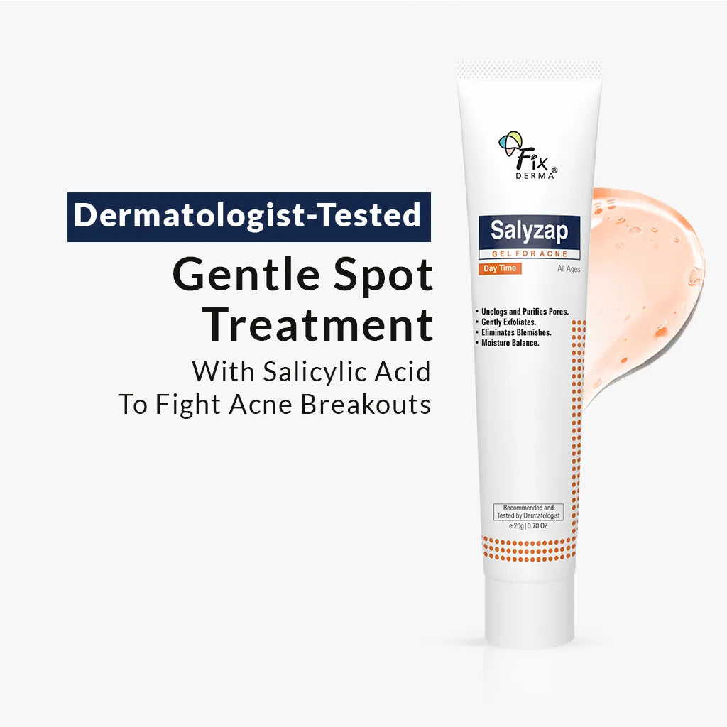 Fixderma Salyzap Day Time Gel | A Step-Ahead Formulation for Acne-Prone Skin, 20g - Buy from Indicrest