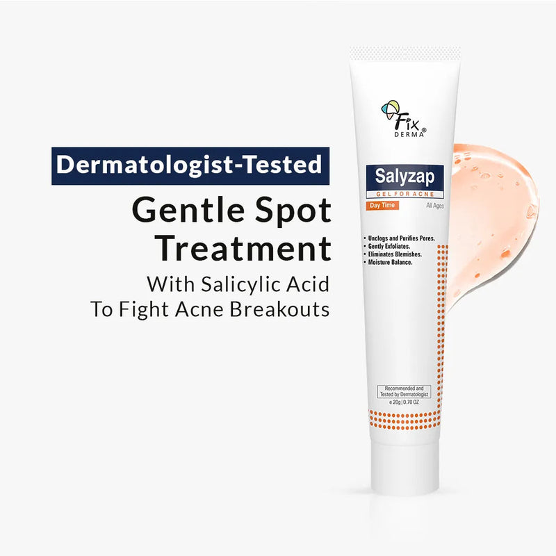 Fixderma Salyzap Day Time Gel | A Step-Ahead Formulation for Acne-Prone Skin, 20g - Buy from Indicrest
