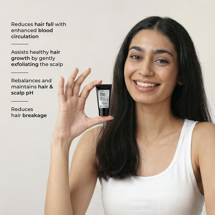 Brillare Mini Caffeine Shampoo For Reducing Hair Loss And Breakage, 12ml - Image 3 - Buy from Indicrest