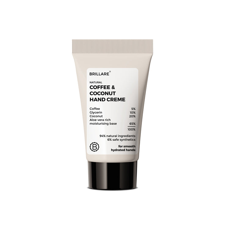 Brillare Mini Coffee & Coconut Hand Creme for Energized & Moisturised Skin, 15g - Image 6 - Buy from Indicrest