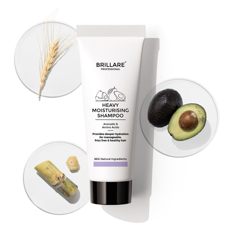Brillare Mini Heavy Moisturising Shampoo For Dry, Frizzy Hair, 20ml - Buy from Indicrest