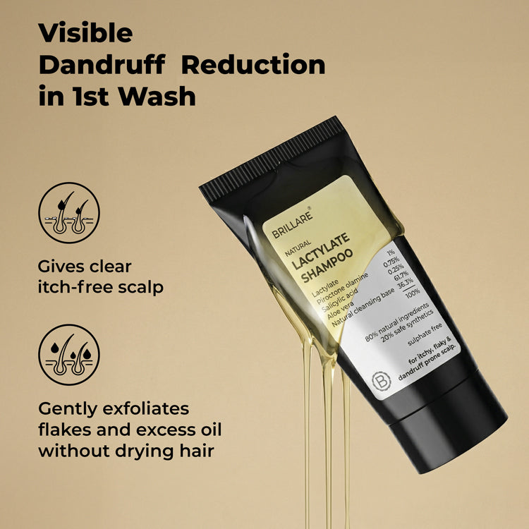 Brillare Mini Lactylate Shampoo To Reduce Dandruff, 12ml - Image 2 - Buy from Indicrest
