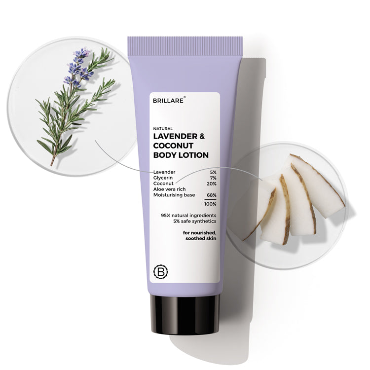 Brillare Mini Lavender & Coconut Body Lotion, 20ml - Buy from Indicrest