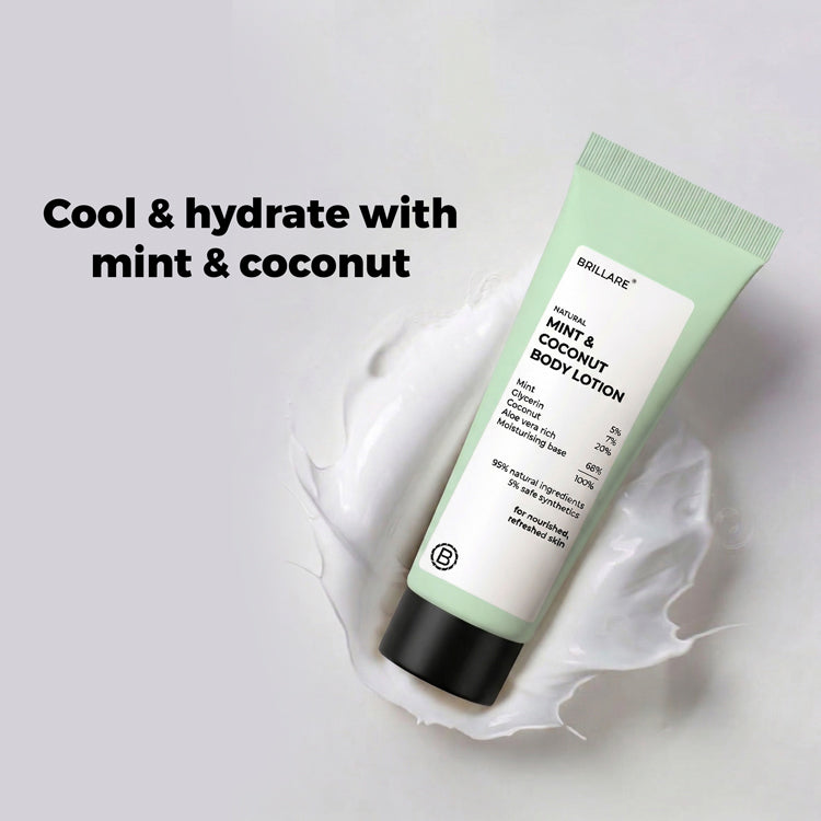 Brillare Mini Mint & Coconut Body Lotion, 20ml - Image 2 - Buy from Indicrest
