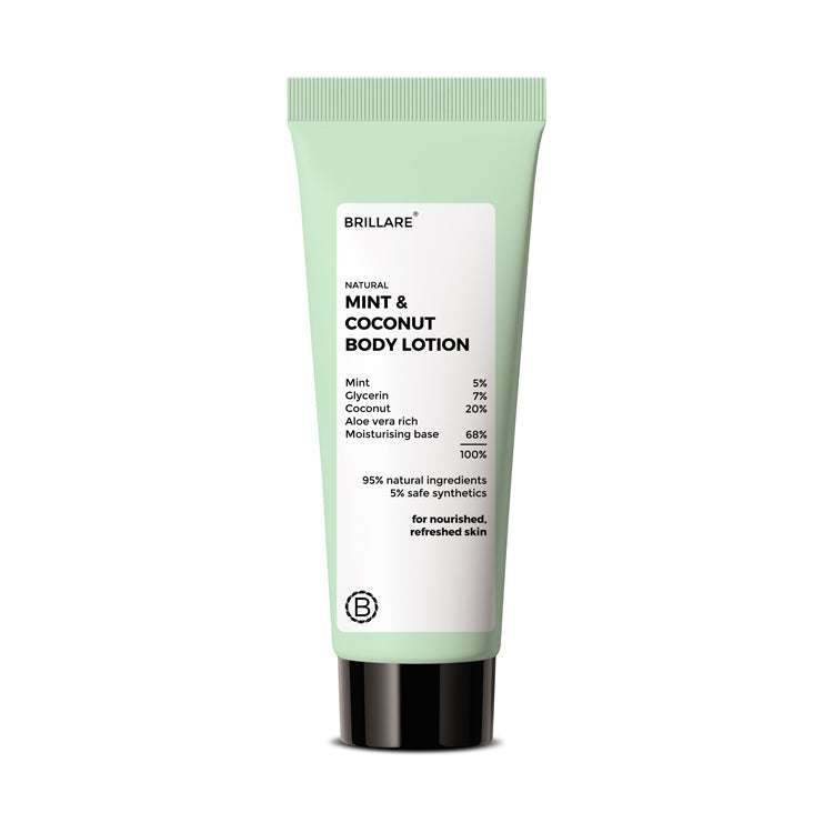 Brillare Mini Mint & Coconut Body Lotion, 20ml - Image 7 - Buy from Indicrest